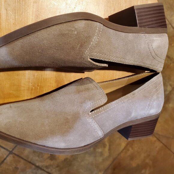 Crown Vintage Taupe suede leather loafers 10 M - Picture 5 of 5